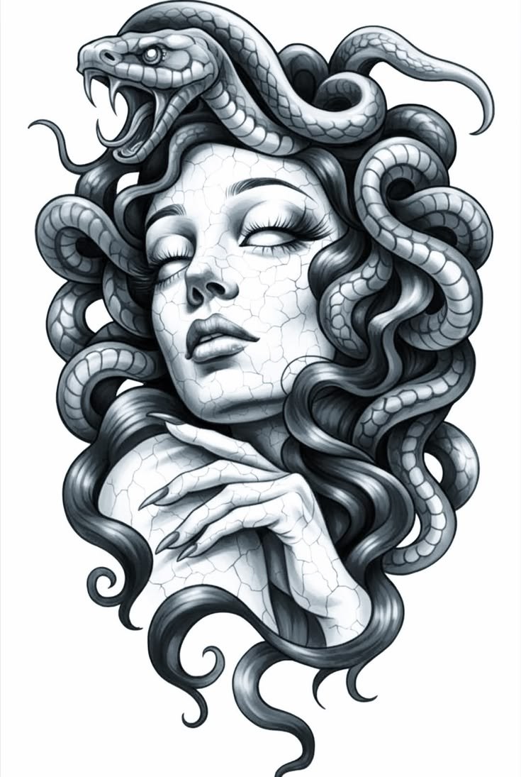 Medusa com Serpentes