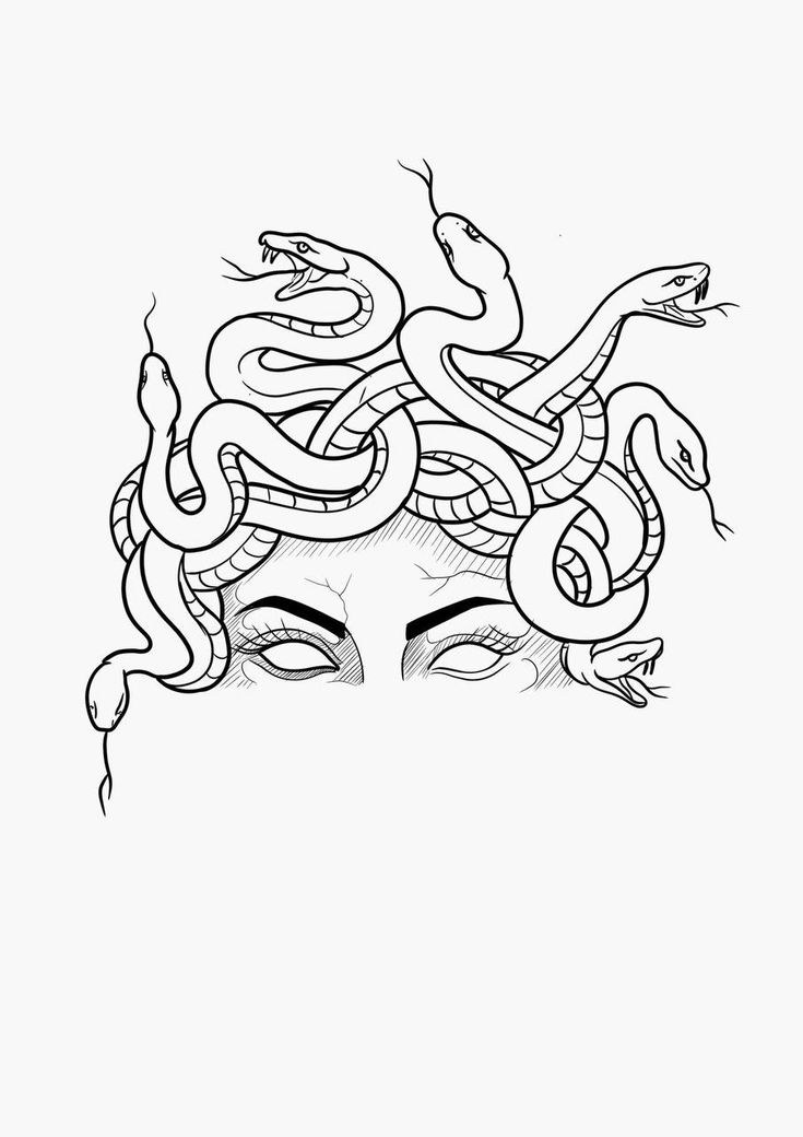 Medusa com Serpentes