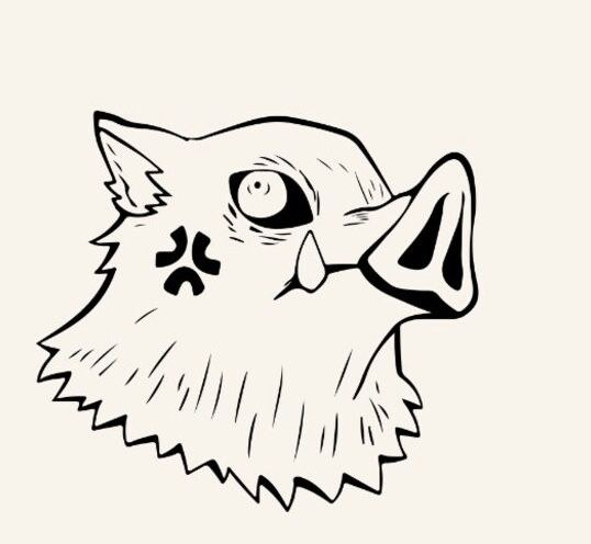Javali em Blackwork
