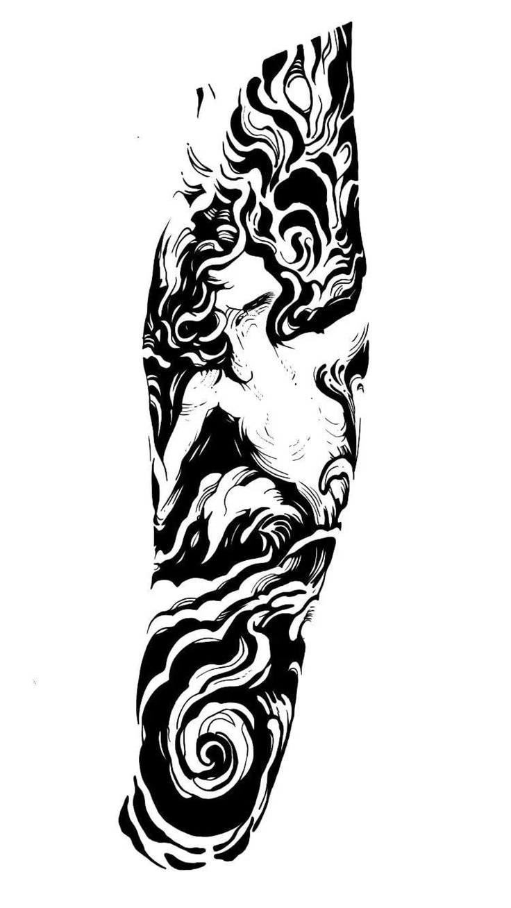Ondas em Blackwork
