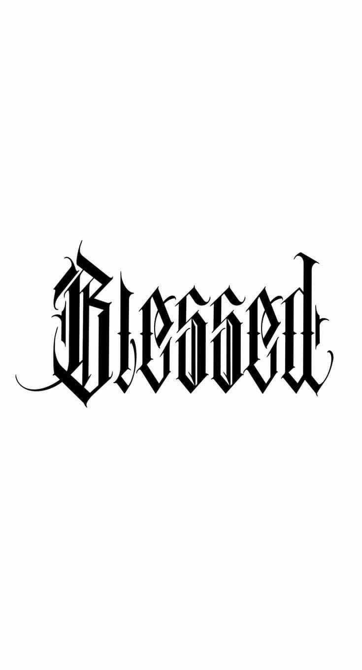 Lettering Blessed