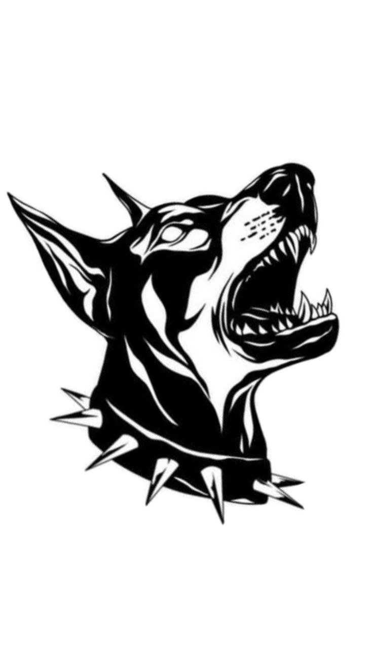 Cachorro Agressivo Blackwork