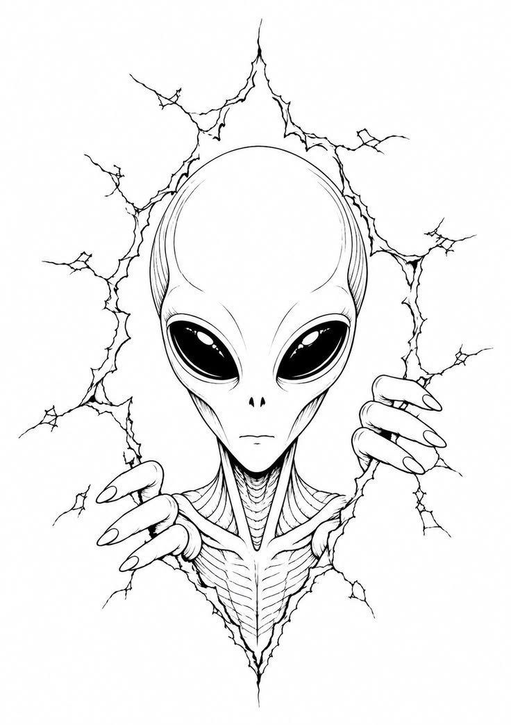Alien Rompendo a Pele